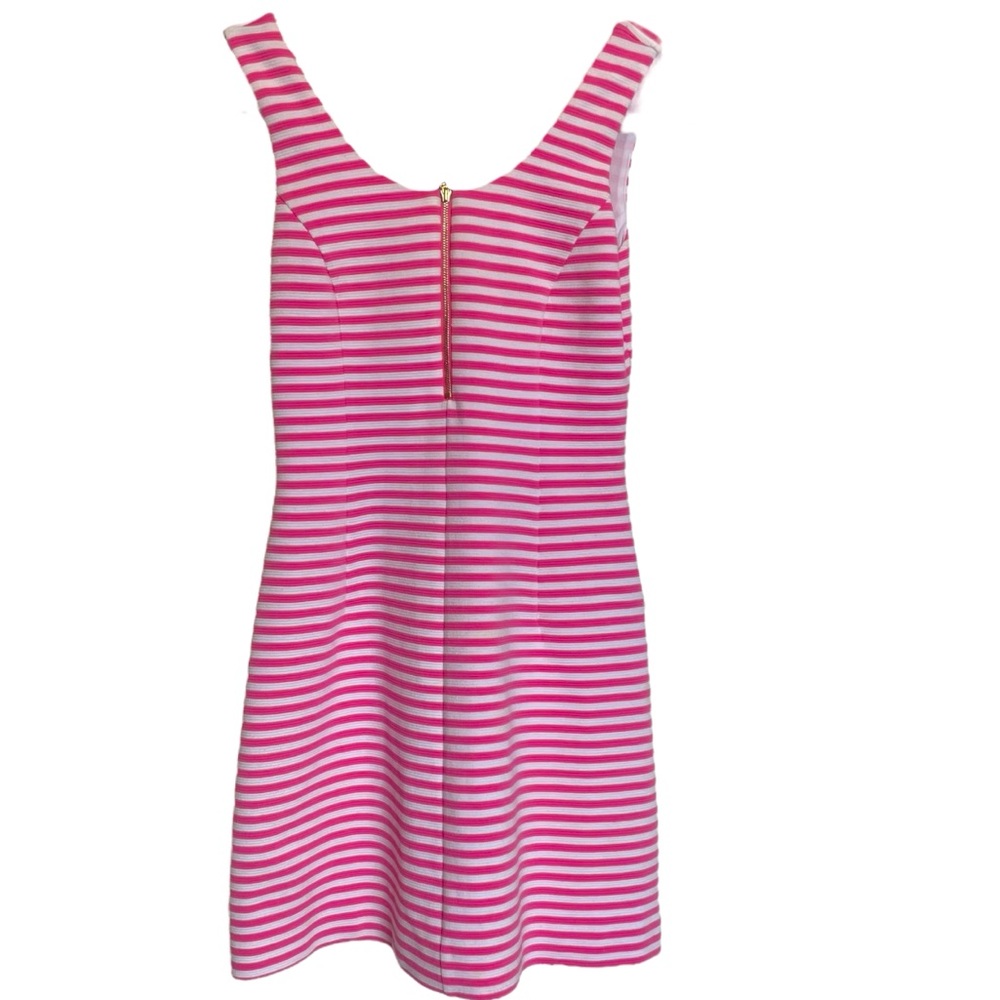 Lilly Pulitzer Nicolette Dress in Hotty Pink Ottoman Stripes XS Preppy Sirens - Picture 10 of 14
